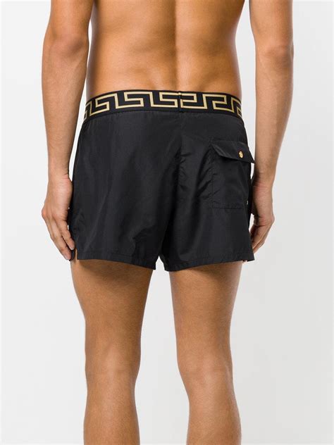 versace black swim shorts|versace jeans couture swim shorts.